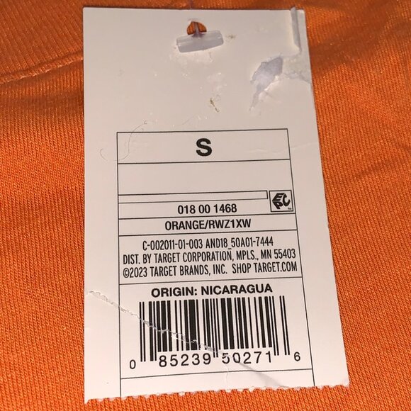 A New Day Womens Casual Summer Orange Cap Sleeve T-Shirt Lightweight Size Small - Picture 7 of 8